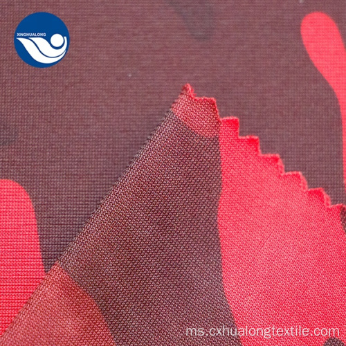 Bercetak Coral Fleece Brush Velvet Fabric Untuk Upholsteri